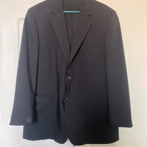Pronto Uomo Blazer Mens 48 Regular Black Conford Wool Suit Jacket Sport Coat